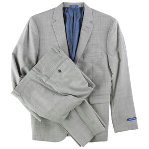 Vince Camuto Mens Patterned Two Button Formal Suit, NWT